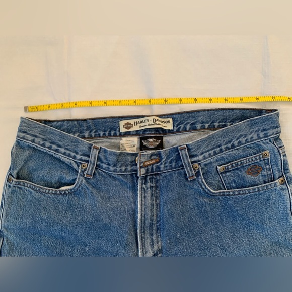 VTG Harley-Davidson Genuine MotorClothes Men’s Jeans Sz 36x32 41”Length Dad Jean - Picture 3 of 11